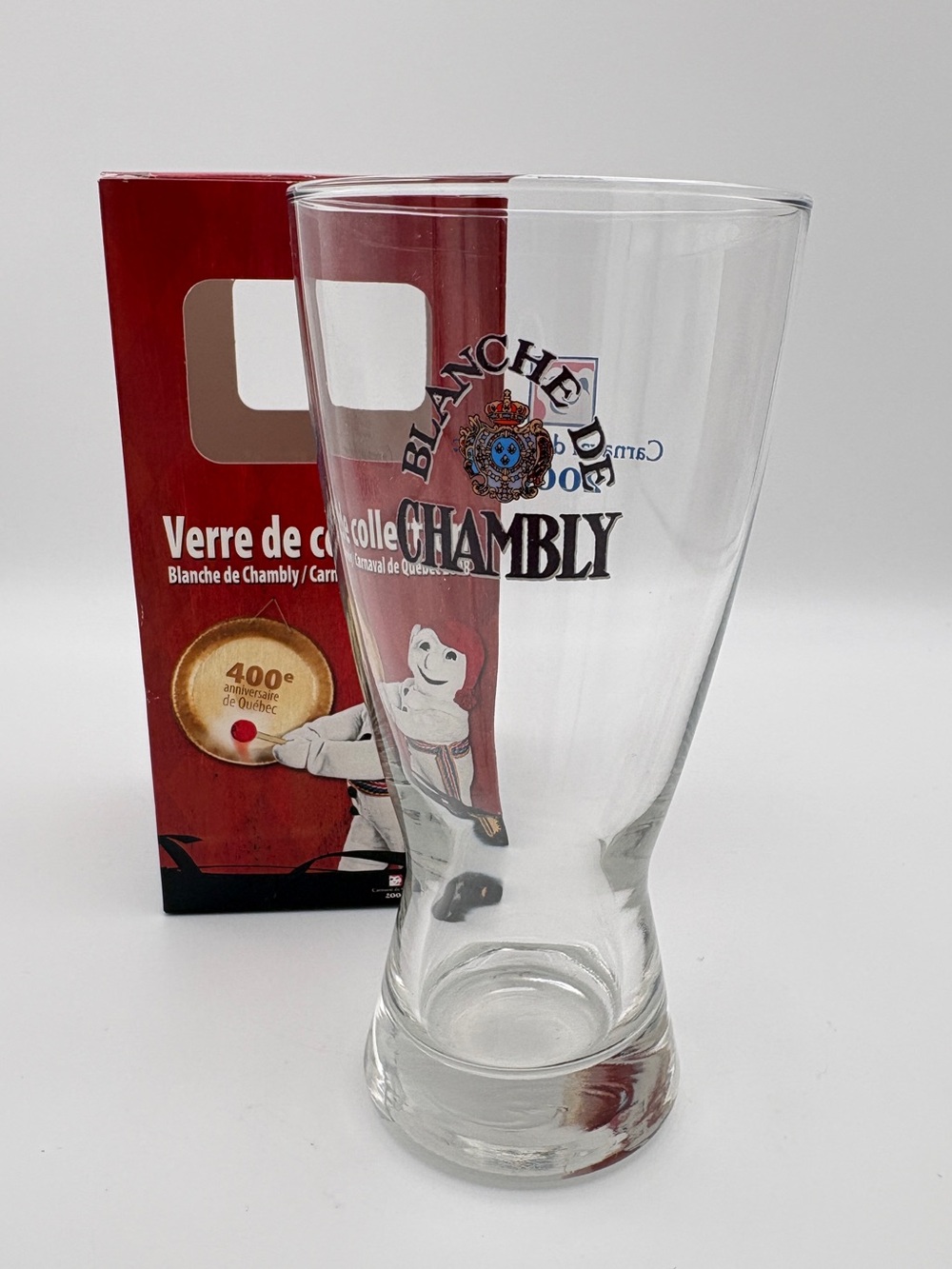 Unibroue Blanche de Chambly Carnaval de Québec 2008 Collectible Beer Glass